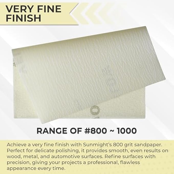 Sunmight أوراق مرنة 5-1/4" × 6-3/4" 800G ورقة قبضة، 60119، 25 ورقة - Image 3